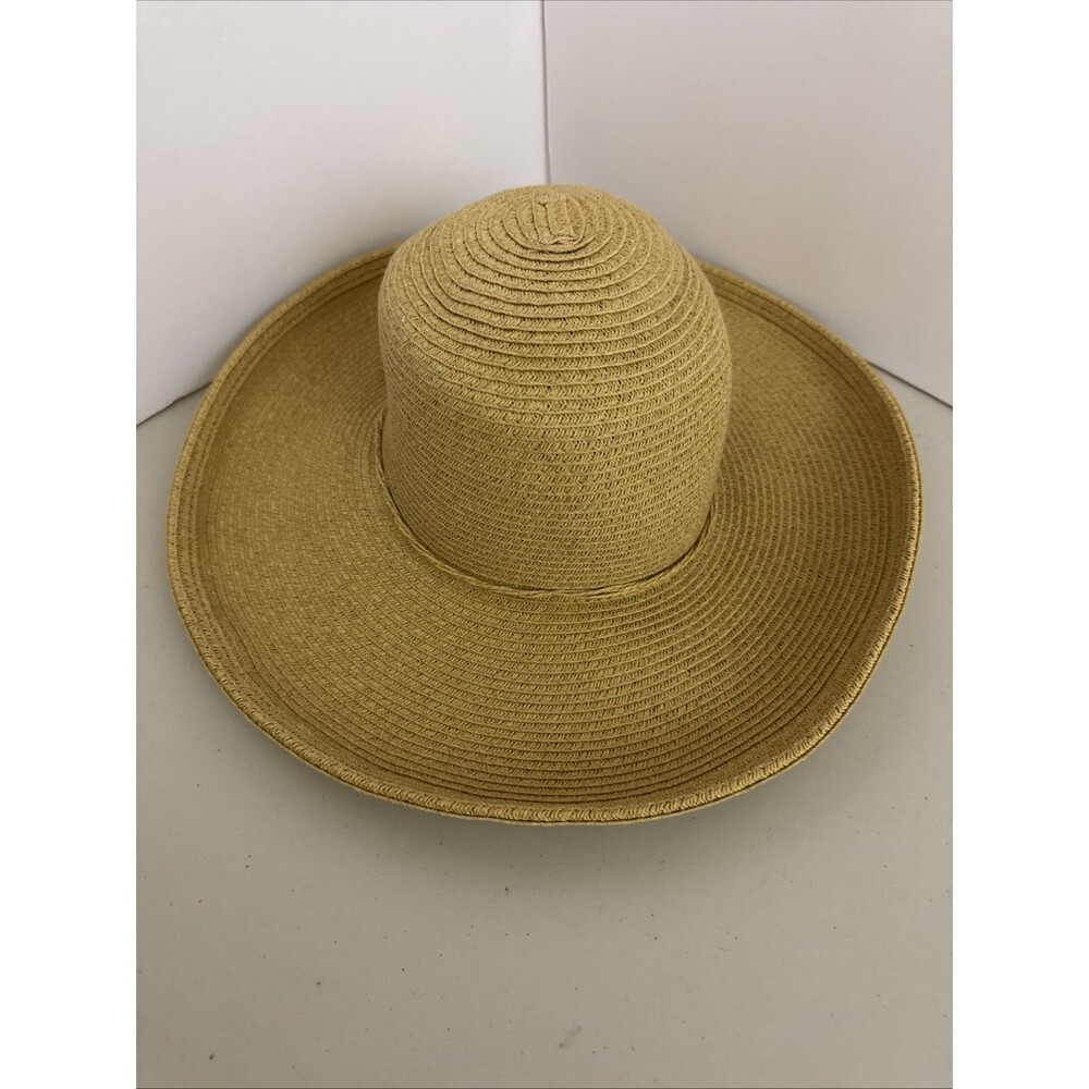 Women's Ladies Paper Straw Sun Hat Beach Pool Natural Color Adjustable